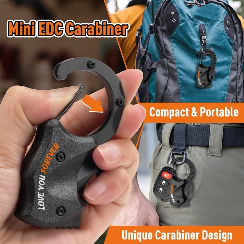 ZOOI Valentines Day Gifts for Him, Pocket Carabiner Gadgets, Mens Valentines Gifts, Anniversary Birthday Gift for Men Dad Husband Him Grandpa, EDC Gadgets Tool Gift for Men - Image 5